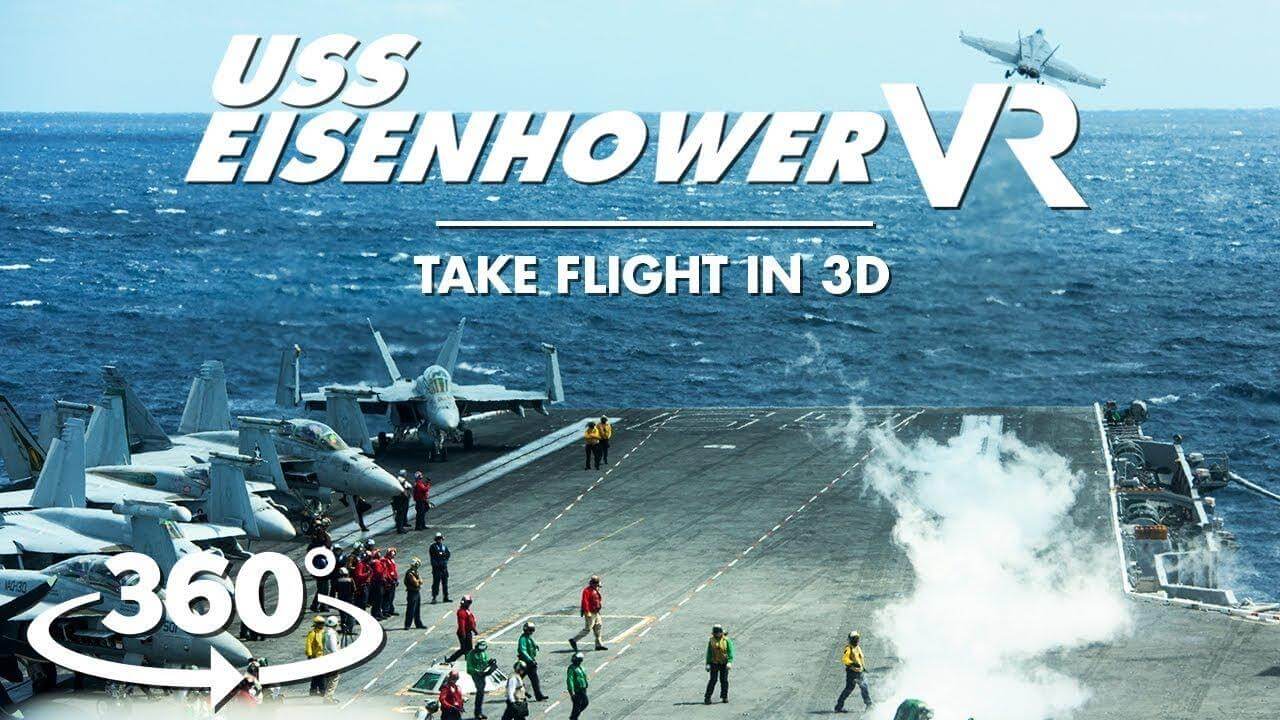 maxresdefault 4 - فیلم 4k واقعیت مجازی کشتی جنگی uss eisenhower